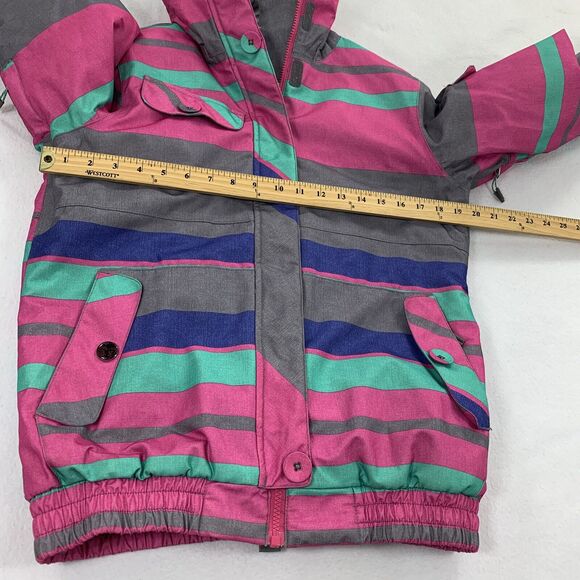 $169 M3 Millennium Three Lana Snowboard Jacket Size Large Youth Pink Gray Skiing - Picture 8 of 9